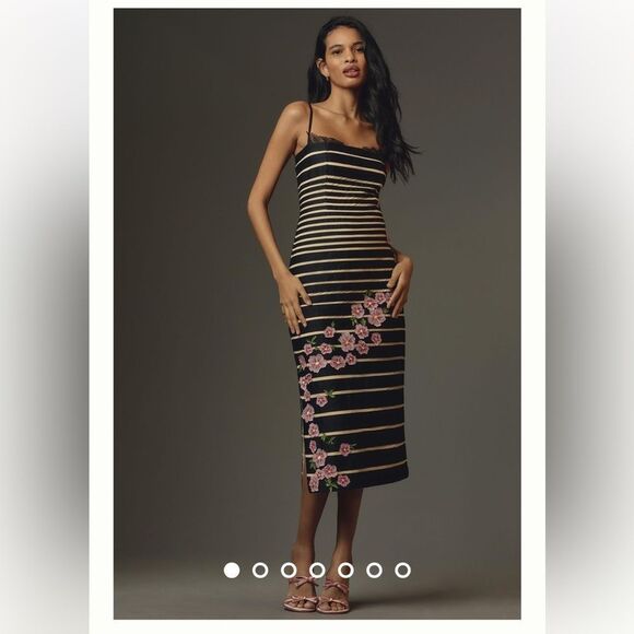 Anthropologie Dresses & Skirts - Maeve 12 by Anthropologie Square-Neck Sleeveless Slim Midi Dress